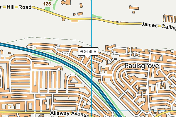 PO6 4LR map - OS VectorMap District (Ordnance Survey)