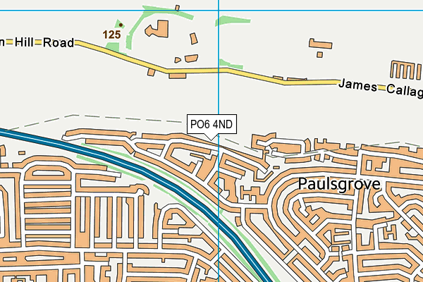 PO6 4ND map - OS VectorMap District (Ordnance Survey)