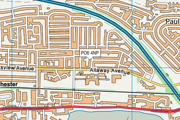 PO6 4NP map - OS VectorMap District (Ordnance Survey)