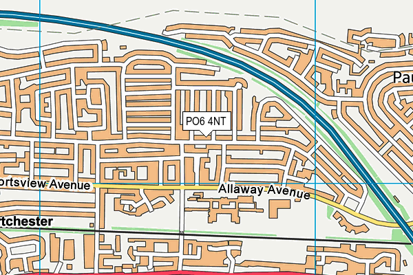 PO6 4NT map - OS VectorMap District (Ordnance Survey)