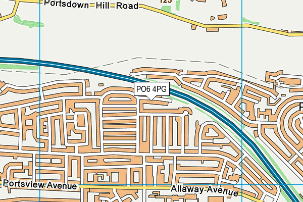 PO6 4PG map - OS VectorMap District (Ordnance Survey)