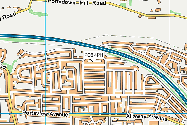 PO6 4PH map - OS VectorMap District (Ordnance Survey)