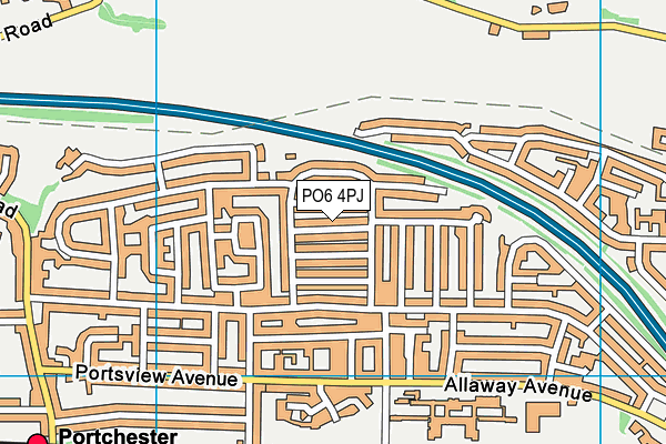 PO6 4PJ map - OS VectorMap District (Ordnance Survey)