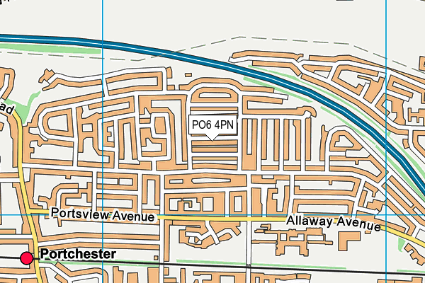 PO6 4PN map - OS VectorMap District (Ordnance Survey)