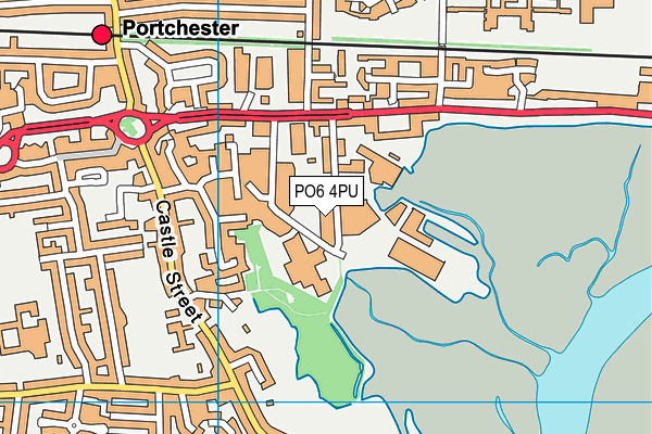 PO6 4PU map - OS VectorMap District (Ordnance Survey)