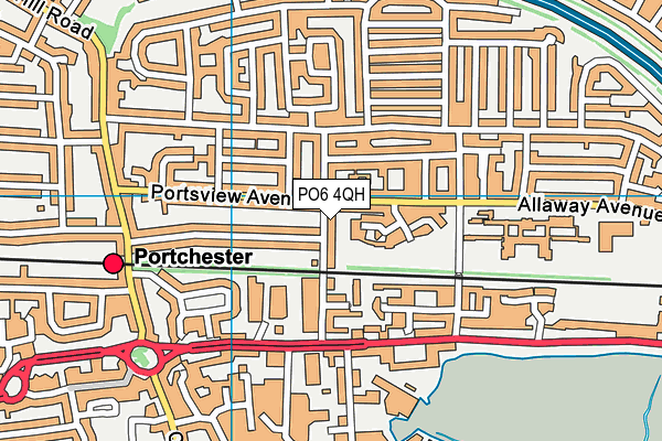 PO6 4QH map - OS VectorMap District (Ordnance Survey)