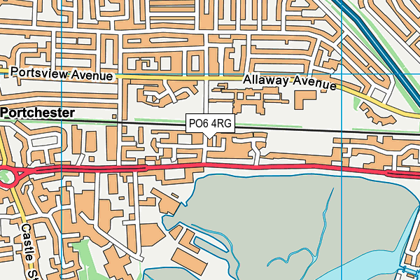 PO6 4RG map - OS VectorMap District (Ordnance Survey)