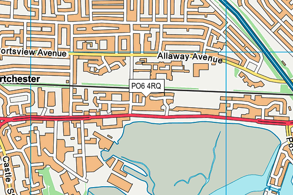 PO6 4RQ map - OS VectorMap District (Ordnance Survey)