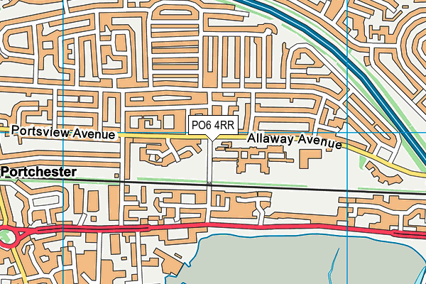 PO6 4RR map - OS VectorMap District (Ordnance Survey)