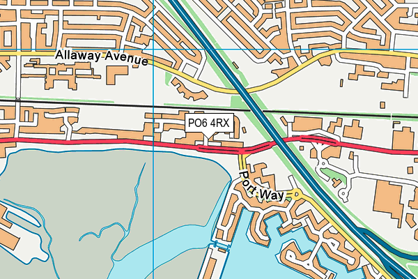 PO6 4RX map - OS VectorMap District (Ordnance Survey)