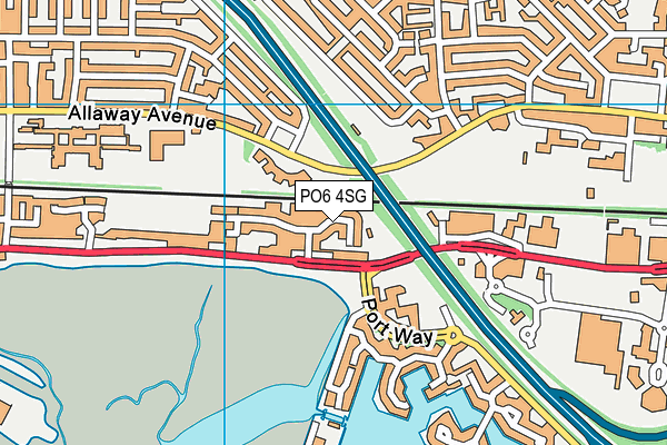 PO6 4SG map - OS VectorMap District (Ordnance Survey)