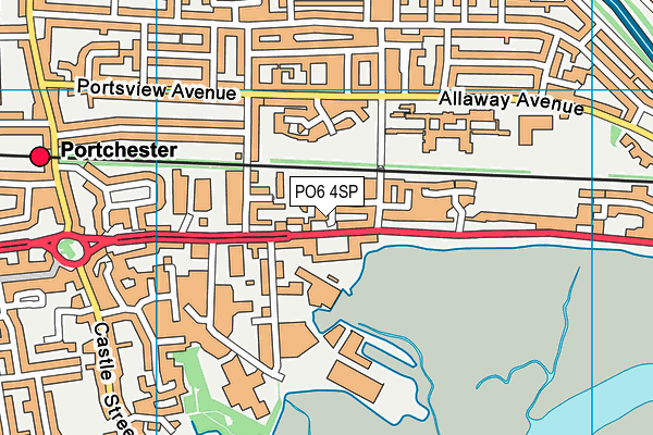 PO6 4SP map - OS VectorMap District (Ordnance Survey)