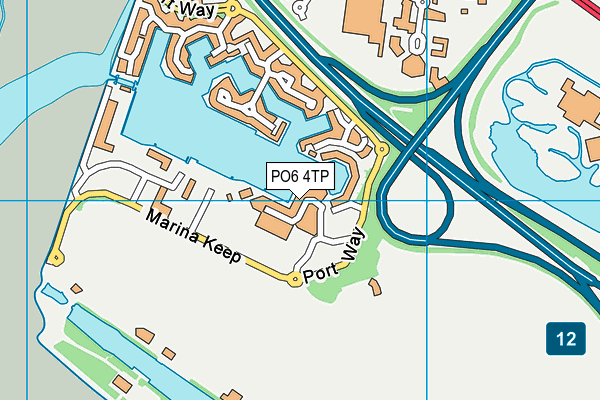 David Lloyd (Port Solent) map (PO6 4TP) - OS VectorMap District (Ordnance Survey)