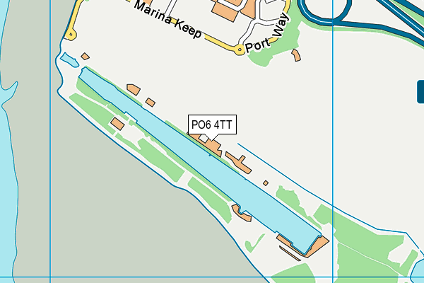 PO6 4TT map - OS VectorMap District (Ordnance Survey)