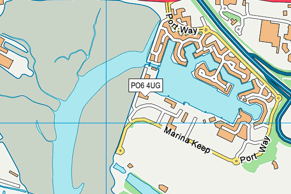 PO6 4UG map - OS VectorMap District (Ordnance Survey)