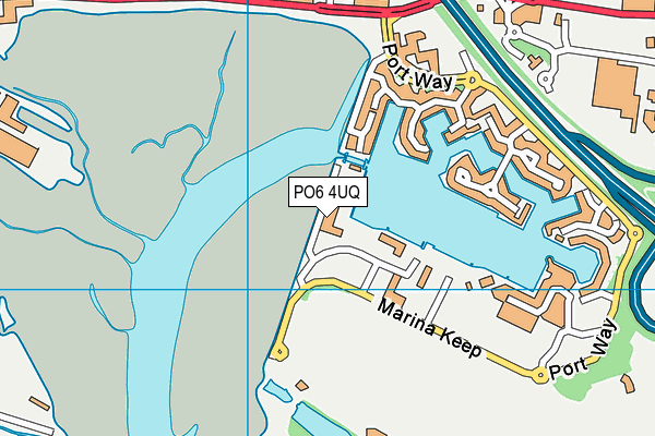 PO6 4UQ map - OS VectorMap District (Ordnance Survey)