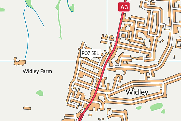 PO7 5BL map - OS VectorMap District (Ordnance Survey)