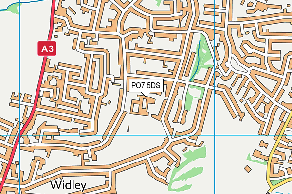 Purbrook Park School map (PO7 5DS) - OS VectorMap District (Ordnance Survey)