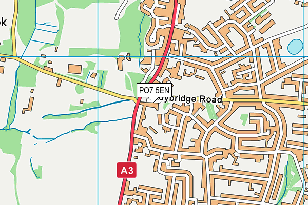 PO7 5EN map - OS VectorMap District (Ordnance Survey)