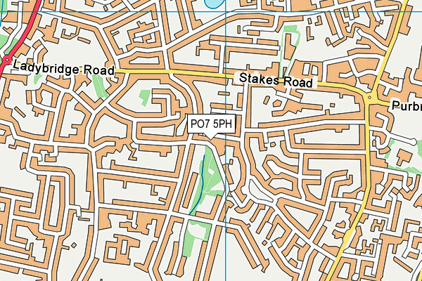 PO7 5PH map - OS VectorMap District (Ordnance Survey)
