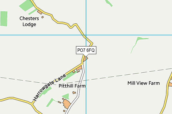 PO7 6FQ map - OS VectorMap District (Ordnance Survey)