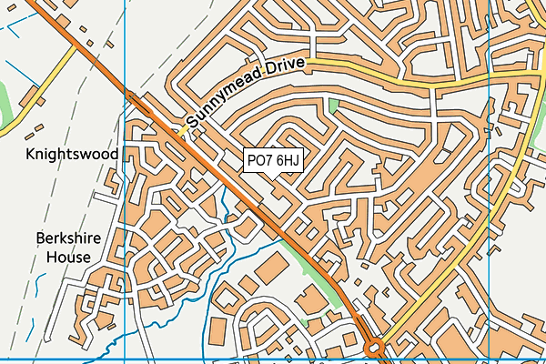 PO7 6HJ map - OS VectorMap District (Ordnance Survey)