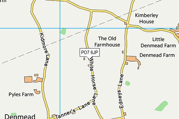 PO7 6JP map - OS VectorMap District (Ordnance Survey)