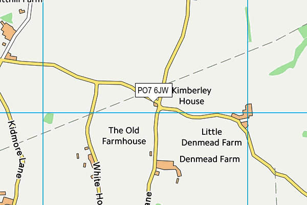 PO7 6JW map - OS VectorMap District (Ordnance Survey)