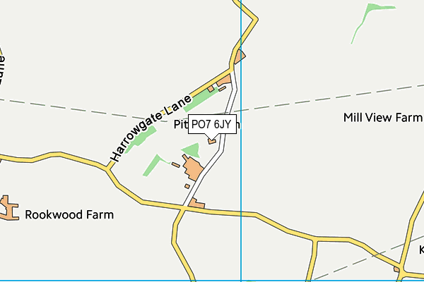 PO7 6JY map - OS VectorMap District (Ordnance Survey)