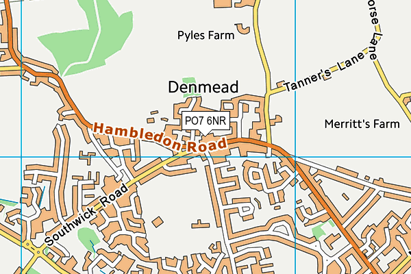 PO7 6NR map - OS VectorMap District (Ordnance Survey)