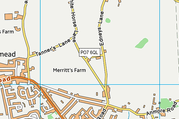 PO7 6QL map - OS VectorMap District (Ordnance Survey)