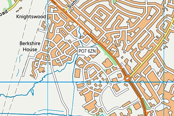 PO7 6ZN map - OS VectorMap District (Ordnance Survey)