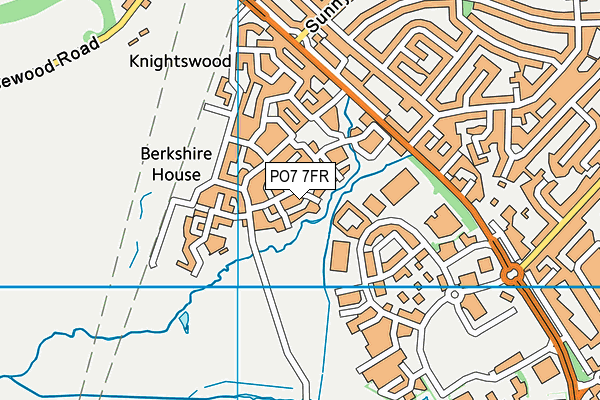 PO7 7FR map - OS VectorMap District (Ordnance Survey)