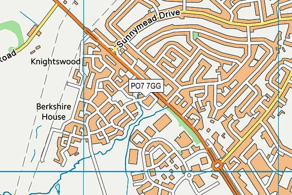 PO7 7GG map - OS VectorMap District (Ordnance Survey)