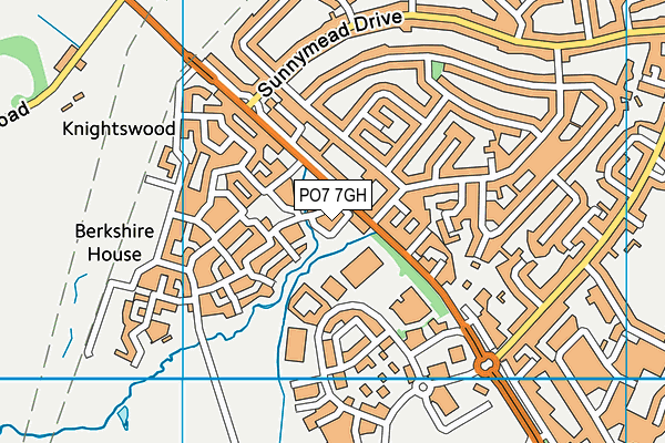 PO7 7GH map - OS VectorMap District (Ordnance Survey)