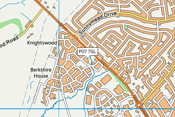 PO7 7GL map - OS VectorMap District (Ordnance Survey)