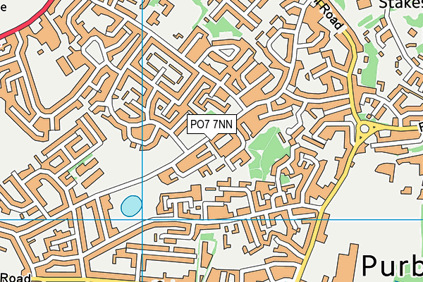 PO7 7NN map - OS VectorMap District (Ordnance Survey)