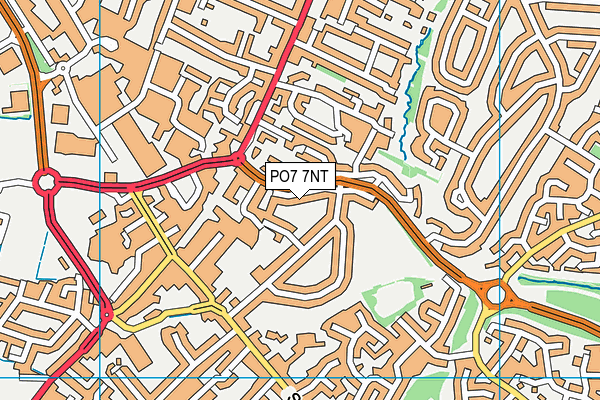 PO7 7NT map - OS VectorMap District (Ordnance Survey)