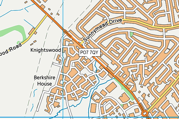 PO7 7QY map - OS VectorMap District (Ordnance Survey)