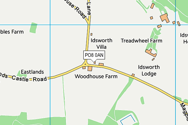 PO8 0AN map - OS VectorMap District (Ordnance Survey)