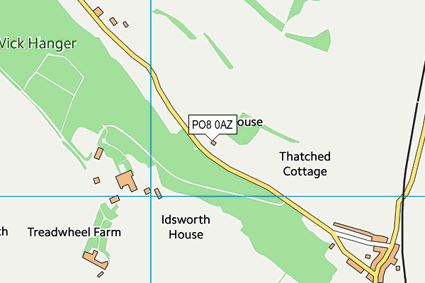 PO8 0AZ map - OS VectorMap District (Ordnance Survey)