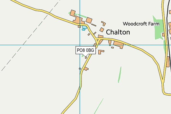 PO8 0BG map - OS VectorMap District (Ordnance Survey)