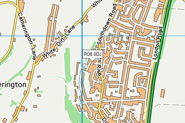 PO8 0DJ map - OS VectorMap District (Ordnance Survey)