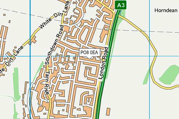 PO8 0EA map - OS VectorMap District (Ordnance Survey)