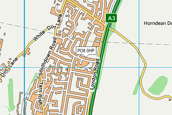 PO8 0HP map - OS VectorMap District (Ordnance Survey)