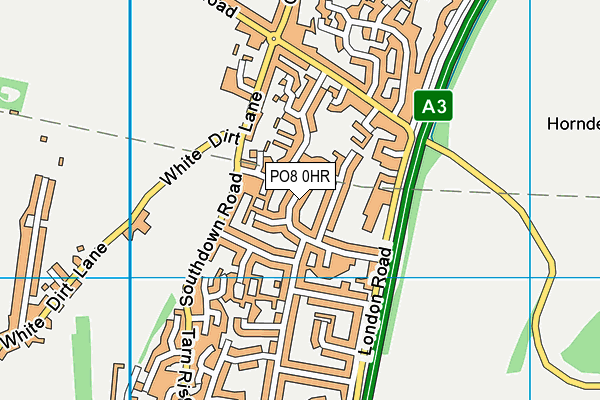 PO8 0HR map - OS VectorMap District (Ordnance Survey)