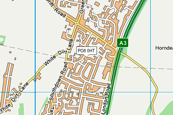 PO8 0HT map - OS VectorMap District (Ordnance Survey)