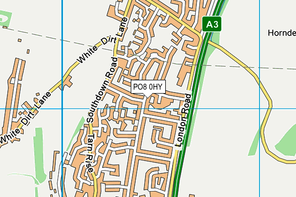 PO8 0HY map - OS VectorMap District (Ordnance Survey)