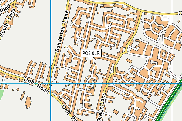 PO8 0LR map - OS VectorMap District (Ordnance Survey)