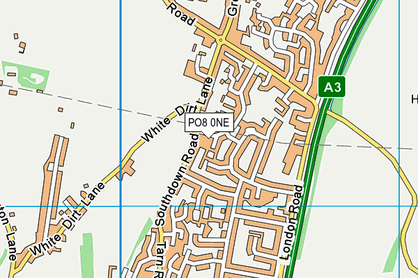 PO8 0NE map - OS VectorMap District (Ordnance Survey)
